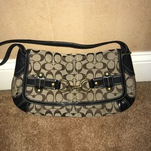 Authentic Two toned brown Coach pocketbook